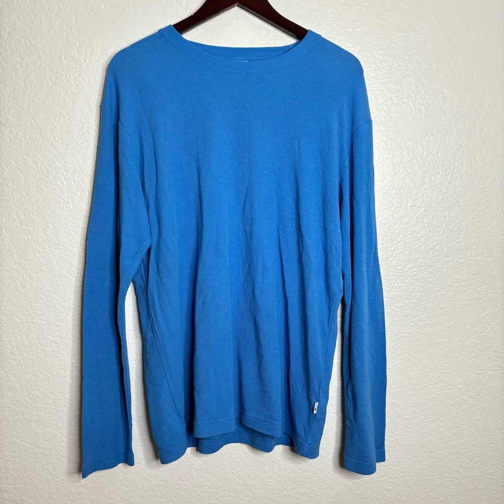 NWT NNO7 No Nationality Kurt Kurt Blue Coral Long Sleeve Crew Neck Shirt Medium